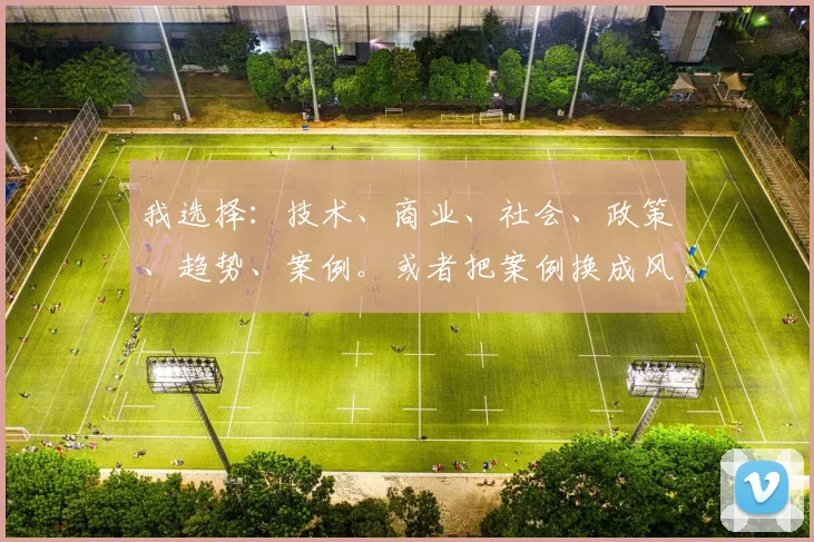 我选择：技术、商业、社会、政策、趋势、案例。或者把案例换成风险？也可以。或者风险。但案例也是常见维度。最终输出。注意不要